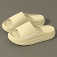 thumbnail image 2 of Modstep Womens Mens Arch Support Slides Plantar Fasciitis Cushioned Summer Slippers Comfortable Shower Shoes for Pool Indoor size 6 Beige, 2 of 4