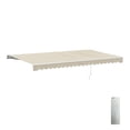 thumbnail image 3 of ALEKO 16 x 10 ft Ivory Motorized Retractable Patio Awning, 3 of 7