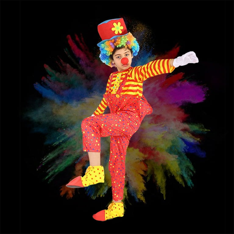 Carnival Children Clown Circus Cosplay Costumes Kids Boys Girls