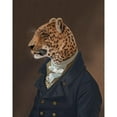 thumbnail image 3 of Fab Funky 15x18 Black Modern Framed Museum Art Print Titled - Leopard in Blue Jacket, 3 of 5