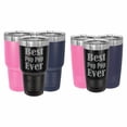 thumbnail image 2 of PrecisionNC Fathers Day Gift for Grandpa Best Pop Pop Ever Engraved Stainless Steel Travel Mug Tumbler with Lid 20 ounce Black, 2 of 2