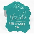 thumbnail image 2 of Inkdotpot Thanks From The New Wedding Bottle Tag Real Silver Foil Favor Bracket Shape Hang Tags Pack Of 50, 2 of 7