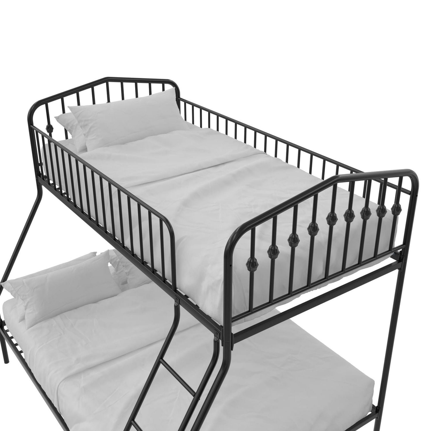 Novogratz Bushwick Metal Bunk Bed, Twin/Full, Black