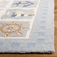 thumbnail image 6 of SAFAVIEH Chelsea Agatha Sea Lovers Wool Runner Rug, Ivory, 2'6" x 6', 6 of 10