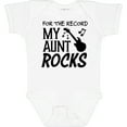 thumbnail image 3 of Inktastic For the Record, My Aunt Rocks Boys or Girls Baby Bodysuit, 3 of 5