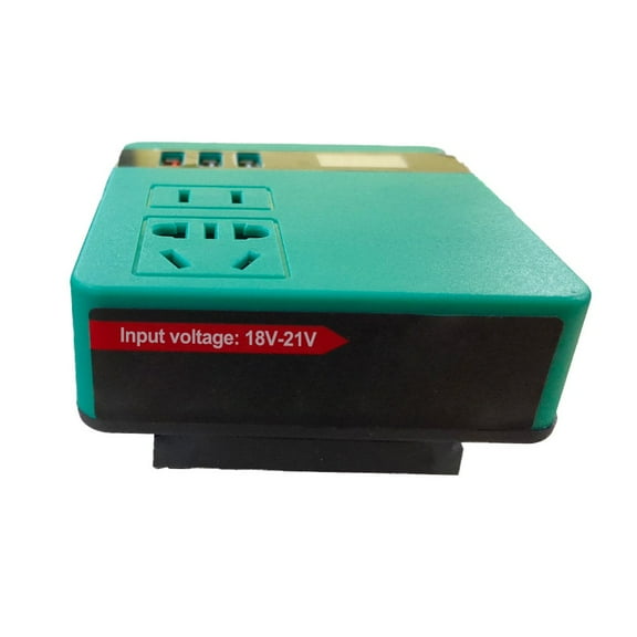 Lithium Battery Inverter Ac220V Dc5V 20V Inverter with Voltage Display Function Green