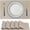 Beige, variant on CraftyCrocodile Placemats Set of 4 - Classic Vinyl Dining Table Place Mats 12 x 18 inch Caramel