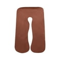 thumbnail image 2 of QUYUON Clearance Silk Pillowcase U-shaped Pregnancy Pillows Cover Washable Removable Maternity Pillows Cover Body Pillow Covers Breathable Pillowcase for Pregnant Women A, 2 of 3