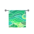 thumbnail image 3 of MKHERT Wavy Curly Ocean Bath Towel Hand Towel Shower Towel Washcloth 30x56 inch, 3 of 3