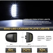 Oucift Super Bright 36-Piece LED License Plate Light, Car LED License Plate Lights, 12v Dc High Bright Tag Lights, Full LicensesPlate Light Tag Lamp Assembly Replacement for Trailer Truck Rv (4pcs)