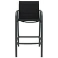 thumbnail image 2 of vidaXL Chaises de Bar de Jardin 2 Pcs Noir Textilène, 2 of 5