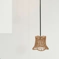 thumbnail image 3 of Minkissy Handwoven Lamp Shade Cone Khaki Iron Home Decoration 1Pcs, 3 of 5