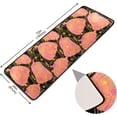 thumbnail image 2 of SKYSONIC 2X6 Feet Abstract Pink Pumpkins Runner Rug with Rubber Backing, Autumn Harvest Non Slip Entryway Rug Runner Washable Soft Area Rug Carpet for Hallway Bedroom Kitchen Decor, 2 of 6