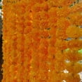 thumbnail image 5 of Artificial Golden Yellow Marigold Garland for Decoration 5 feet Long Strands Artificial Marigold Flowers, Indian Decor for Pooja, Wedding Christmas, Events Decorations, 5 of 5