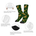 thumbnail image 3 of Fuzoiu Hohey Bee Print Kids Socks For Boys Girls,Grip Crew Socks with Non Slip,Lightweight Stretch Crew Socks,Toddlers Crew Boot Socks, 3 of 5