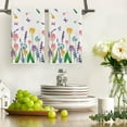 thumbnail image 2 of Lavender Tulip Spring Kitchen Towels Dish Towels, 18x26 Inch Daily Seasonal Summer Decoration Hand Towels Set of 2, 2 of 6