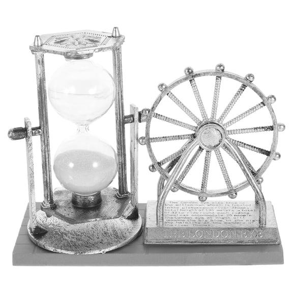 ULTNICE Vintage Ferris Wheel Hourglass Decor Rotating Sand Timer Hourglass Sand For Home Office Random Style