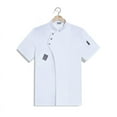 thumbnail image 1 of Catering Cooking White Shirt Restaurant Kitchen Chef T-shirt Baker Work Uniform Waiter Hotel Clothes Cook Jacket Cafe Overalls FWZ, 1 of 7