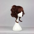 thumbnail image 3 of Unique Bargains Human Hair Wigs for Women 14" Wigs with Wig Cap Synthetic Fibre Brown, 3 of 6