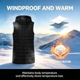 thumbnail image 7 of Yutgune Women's Long Hooded Puffer Vest Zip Up Sleeveless Jacket with Pockets Fall Winter, 7 of 7