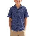 thumbnail image 3 of FSYBOA Boys Button Down Shirts, Surfing Short Sleeve Casual Collared Kids Hawaiian Shirts Multicolor Size 3-4T, 3 of 8