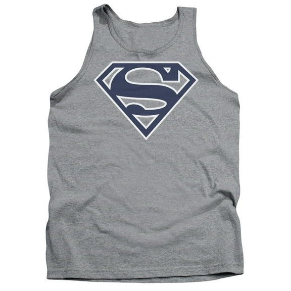 Superman - Navy & White Shield - Tank Top - X-Large