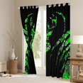 thumbnail image 3 of Manfei Wild Deer Silhouette Black Out Curtains,Jungle Animal Curtains Pack of 2 (42x63 Each),Green Black Bedroom Curtains For Boys Girls,Breathable Home Decor, 3 of 6