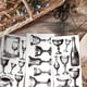 thumbnail image 4 of Juego de 3 calcomanías para muebles y manualidades con diseño de copas de vino (6 x 12 pulgadas, blanco y negro). Incluye 1 espátula., 4 of 9