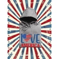thumbnail image 3 of Love America W Banners Hoodie Women -Image by Shutterstock, Female 5X-Large, 3 of 4