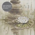 thumbnail image 2 of Zen Stone Shower Curtain Lotus Bathroom Decor Shower Curtain Fabric Polyester Waterproof with Plastic Hooks 72" X 72", 2 of 6