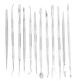 thumbnail image 1 of Herramientas de escultura de arcilla de acero inoxidable, cuchillo para tallar, modelos de dientes, artesanías de cerámica (12 piezas), 1 of 5