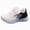 L101-White, variant on Kids Youth Athletic Sneakers for Boys & Girls, Running Mesh Running Shoes with Flexible Cushion Sole, Lace-Up/Bungee Comfort Trainers for School & Play(L101-White,8)