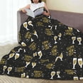 thumbnail image 6 of Salouo Happy New Year Print Bed Blankets,Flannel Blanket Comfortable Air Conditioning Blanket Lightweight Blanket for Sofa Bed Travel & Couch -40"x30", 6 of 8