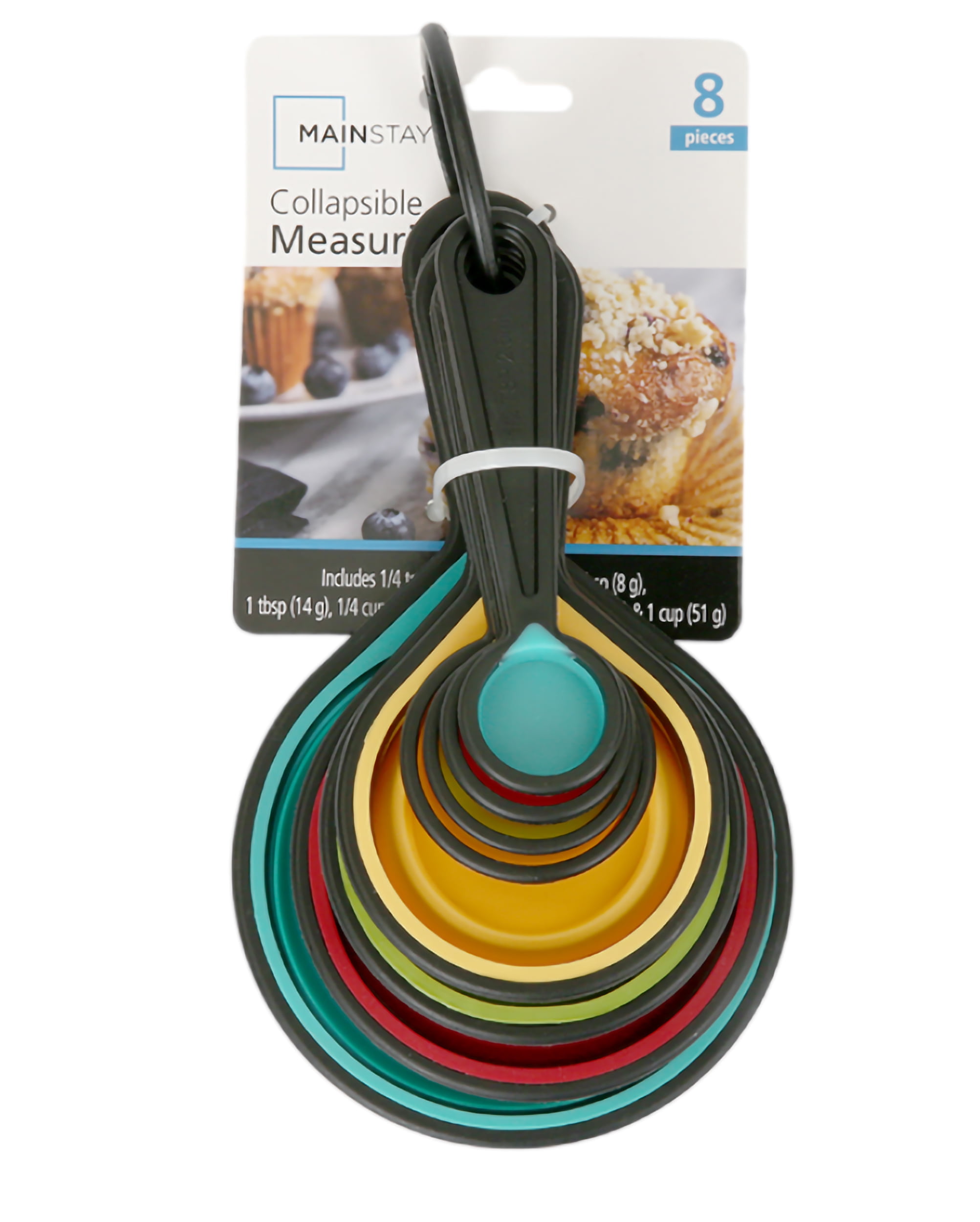Mainstays Multi Colored Adjustable Measuring Spoon