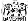 thumbnail image 3 of Adhesivos de pared Eat Sleep Game Cartoon Controller PVC 43 x 57 cm, 3 of 3