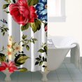 thumbnail image 5 of Waterproof Pioneer Shower Curtain 36x72 Inch Polyester Unique Colorful Floral Shower Curtain for Bathroom Hotel Home Decor with 7 Plastic Hooks, 5 of 5