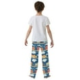 thumbnail image 5 of FORMRS Kids Pajama Pants with Pockets Size 13-14Y Boys Lounge Sleep Bottoms, Blue Cute Train Pattern, 5 of 8