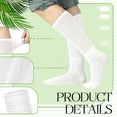 thumbnail image 2 of 3 Pairs Slouch Socks Scrunch Socks Cotton Knit Boot Socks Soft Long Socks Winter Stacked Socks for Women, 2 of 7