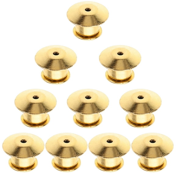 Zehuanyu 10pcs Locking Pin Backs Enamel Pin Making Kit Pin Locking Back Pin Keeper Clasp Metal Pin Back for Enamel Pins Brooch Lapel Pin