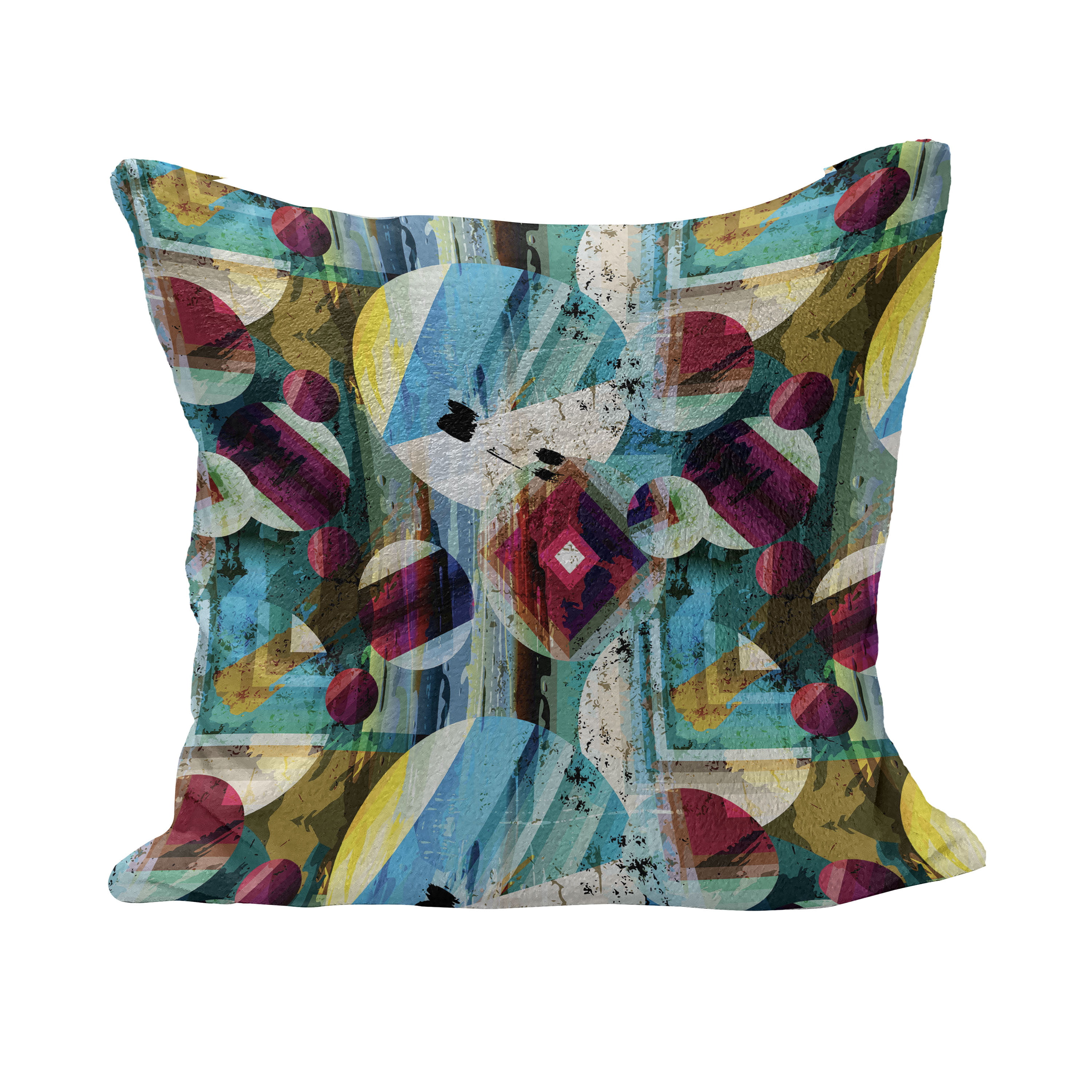 The Pillow Collection Matisse Zigzag Currant Down Filled Throw Pillow