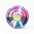thumbnail image 2 of Ace Yo Mercy 5 Yo-Yo - 6061 Aluminum with Stainless Steel Rings -Bi-Metal YoYo (Rainbow with Rainbow Rim), 2 of 3