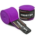 thumbnail image 1 of Meister Adult 180" Semi-Elastic Hand Wraps for MMA & Boxing (Pair) - Purple, 1 of 3