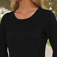 thumbnail image 5 of Womens Mulberry Silk T Shirts Basic Crewneck Short sleeve Tee Tops Blouse Summer Casual Solid Tshirts, 5 of 6