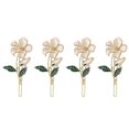 thumbnail image 3 of Hair Clips For Women Barrettes Elegant Flower Design 4Pcs, 3 of 3