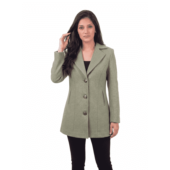 LuvyDuvy Tailored Three-Button Lapel Mid-Length Blazer Jacket Women's