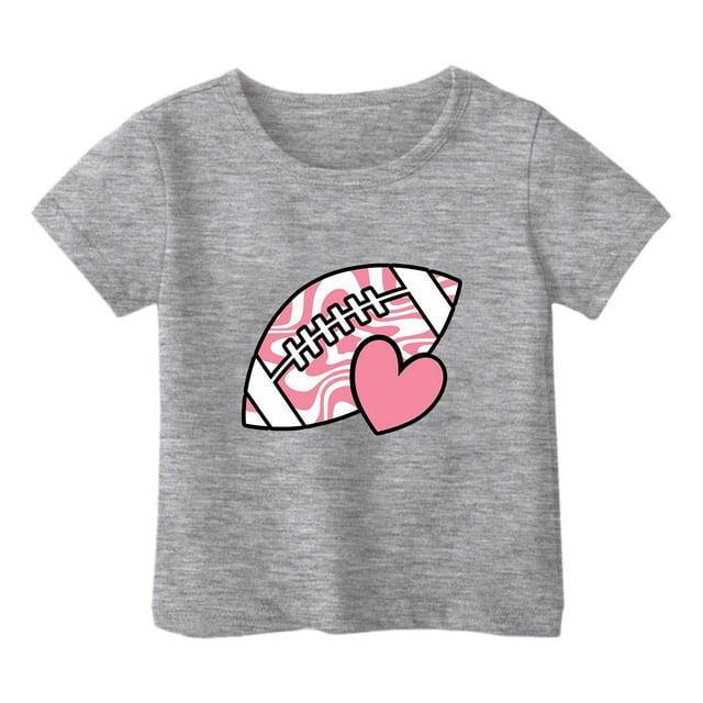 T-shirt à Manches Courtes à Col Rond pour Enfants, Mélange Doux Polyester-Spandex, Imprimé Graphique Coloré, Tissu Respirant, Tenue Décontractée, Convient aux Âges de 2 à 10 Ans