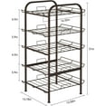 thumbnail image 5 of Smusei Stackable 5-Tier Storage Organizer Rack, Bronze, 5 of 7