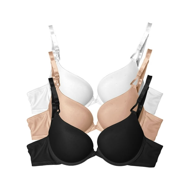 Paquete 3 Brasier Doble Push Up Tatys Fashion Aumenta Hasta 2 Tallas Bodega Aurrera en linea