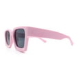 thumbnail image 6 of Womens Mod Pop Color Beveled Thick Horn Rim Plastic Fashion Sunglasses Pink - Black, 6 of 8
