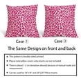 thumbnail image 6 of Hot Pink Cheetah Throw Pillow Covers 20X20 in Set of 2 Leopard Decorative Pillow Cases Animal Preppy Pillow Cover with Zipper Home Decor for Sofa Couch Housewarming Gift Bed Porch Outdoor, 6 of 6